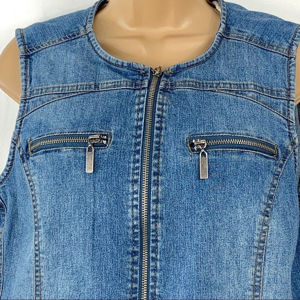 Baccini‎ Jean Jacket Vest - Picture 2 of 8